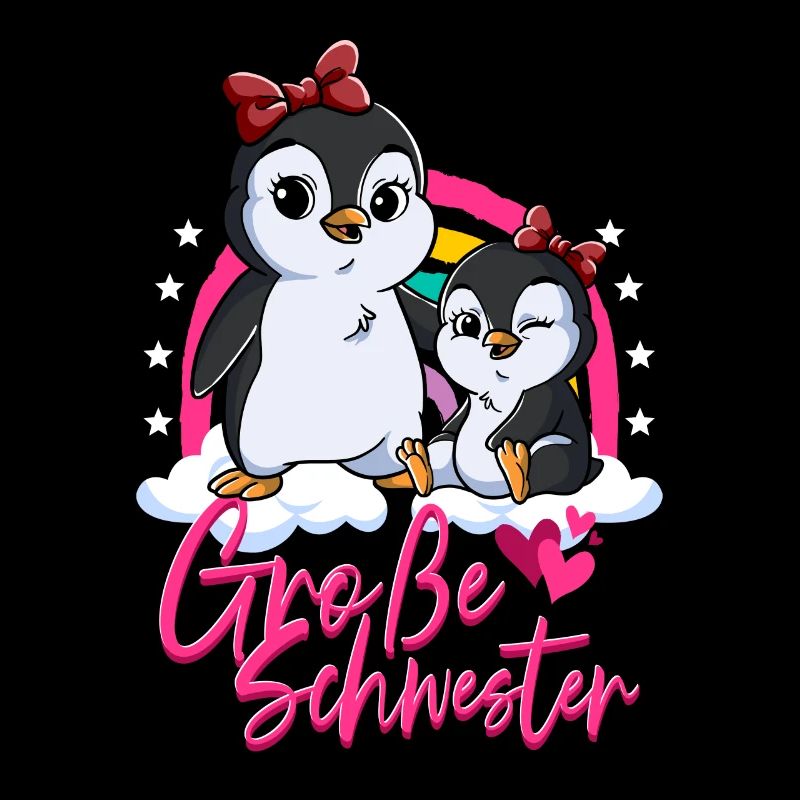 Große Schwester Pinguin