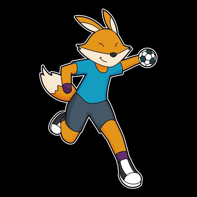 Fuchs Handballspieler Handball