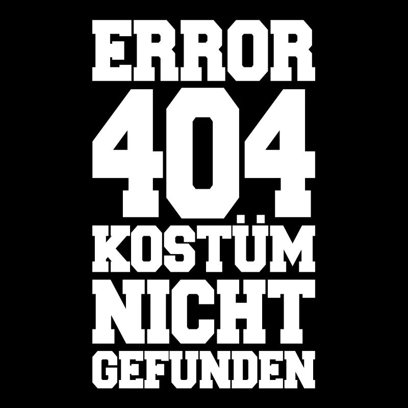 Error 404 Kostüm Nicht Gefunden Karneval Halloween