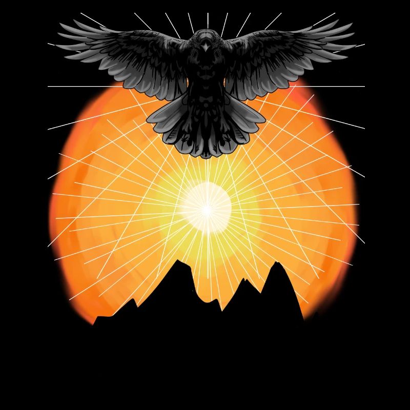 Rayons de soleil Raven Mountains Au-delà de la nature Soleil