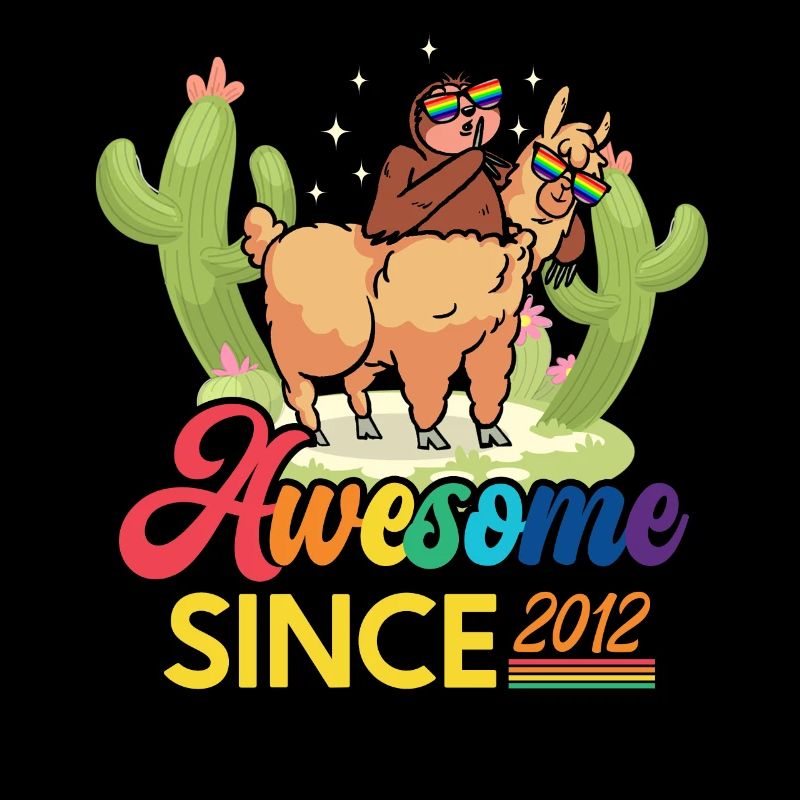 Awesome Since 2012 Year of Birth Sheep Anniversary