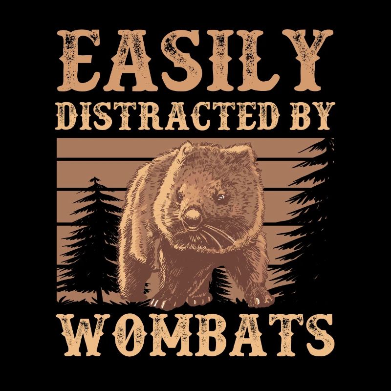 Distracted by Wombat Australia Marsupial