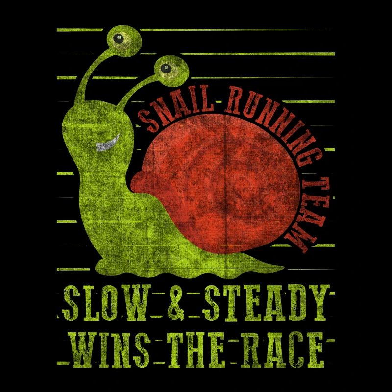 Équipe de course d’escargot Drôle de coureur d’escargot