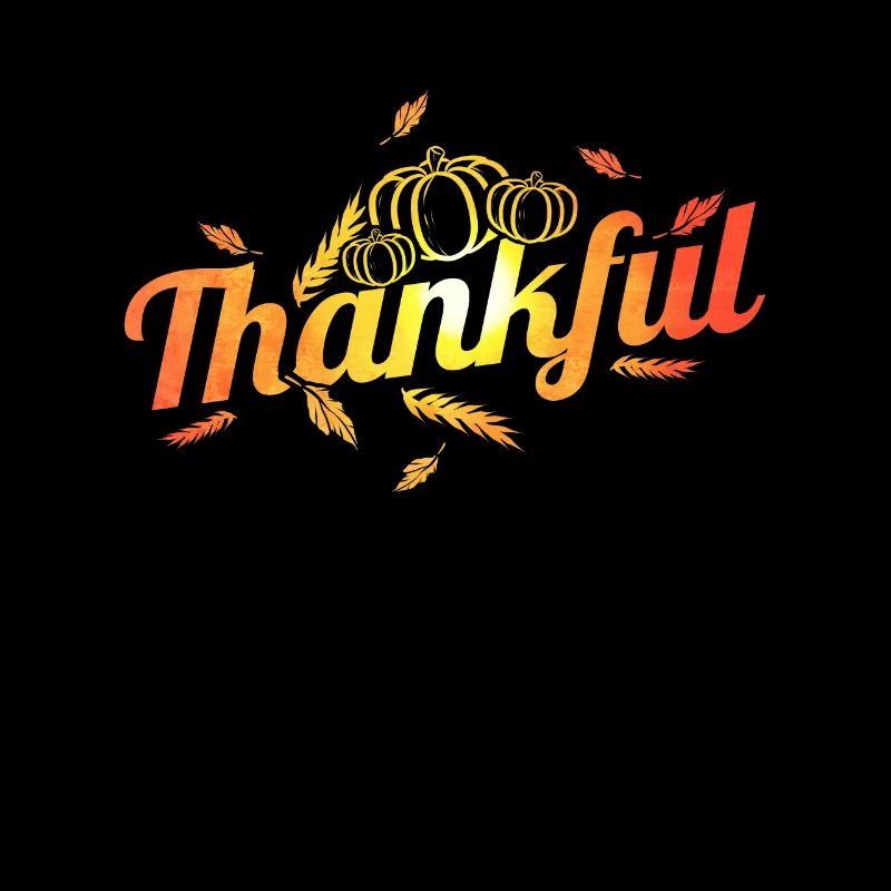 Pumpkin Thankful On Thanksgiving