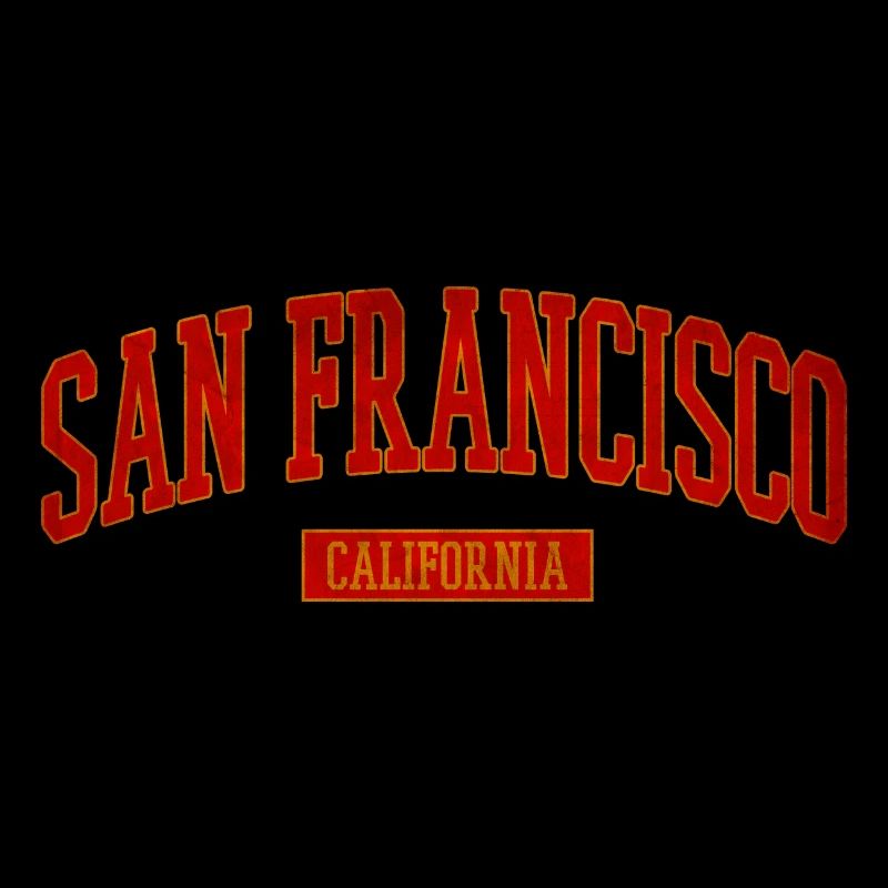 Lettrage Vintage Uni de San Francisco