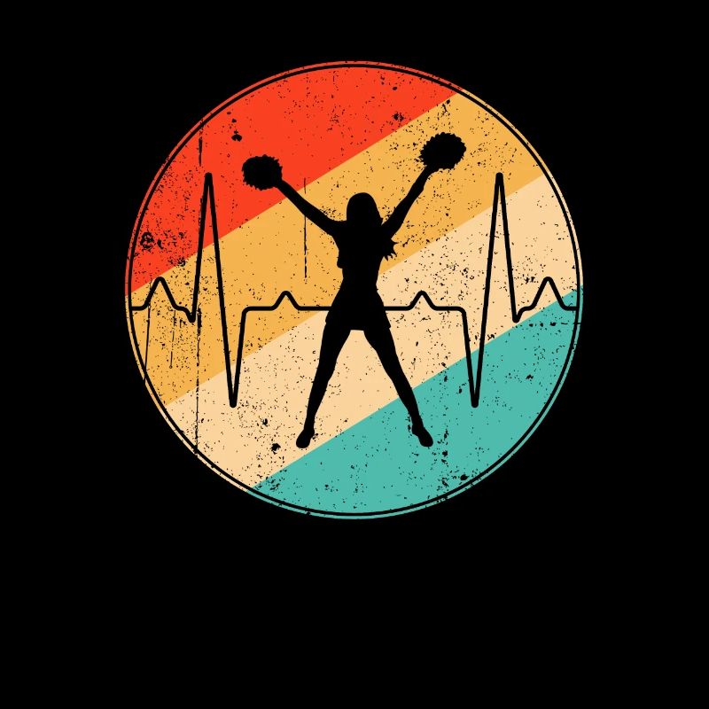 cheerleading retro Herzschlag