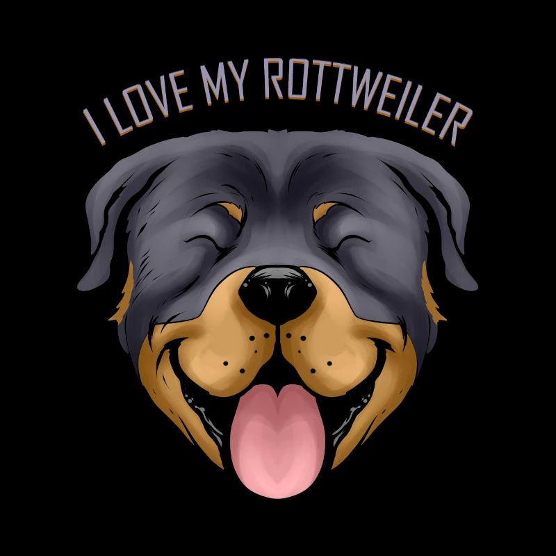Amoureux des chiens - J’aime mon Rottweiler