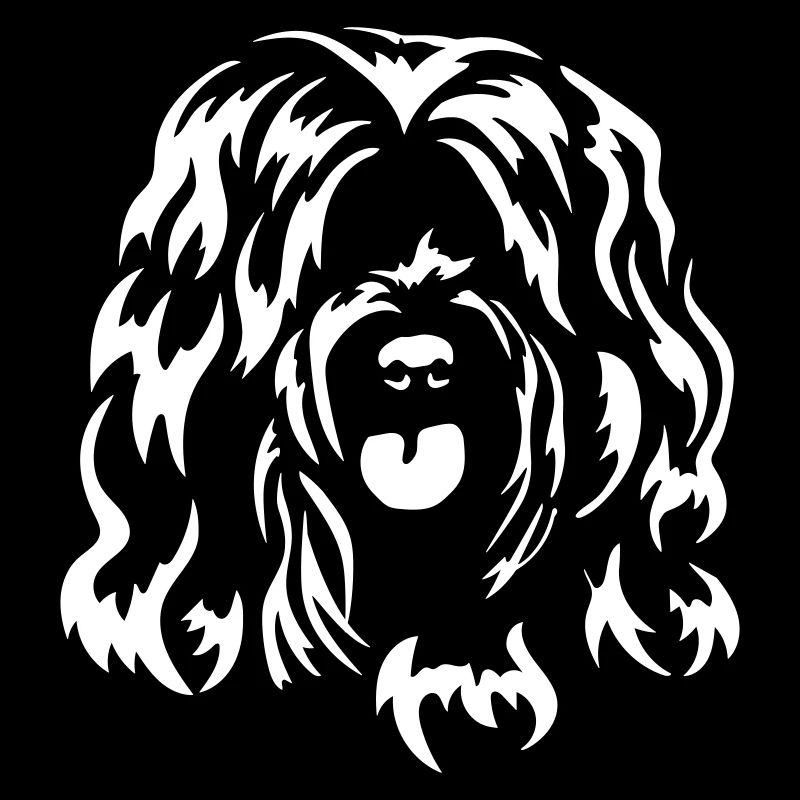 Tibetan Terrier Head "Black Edition"