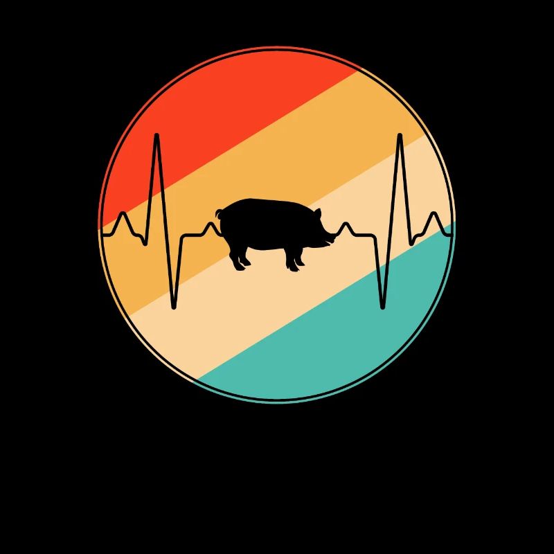 Pig Retro Heartbeat