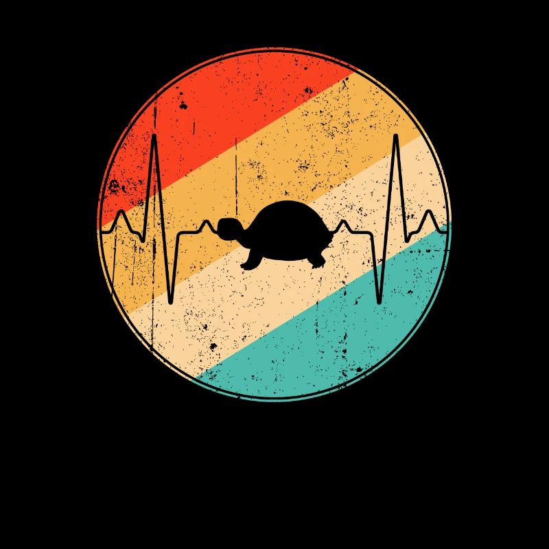 Turtle Retro Heartbeat