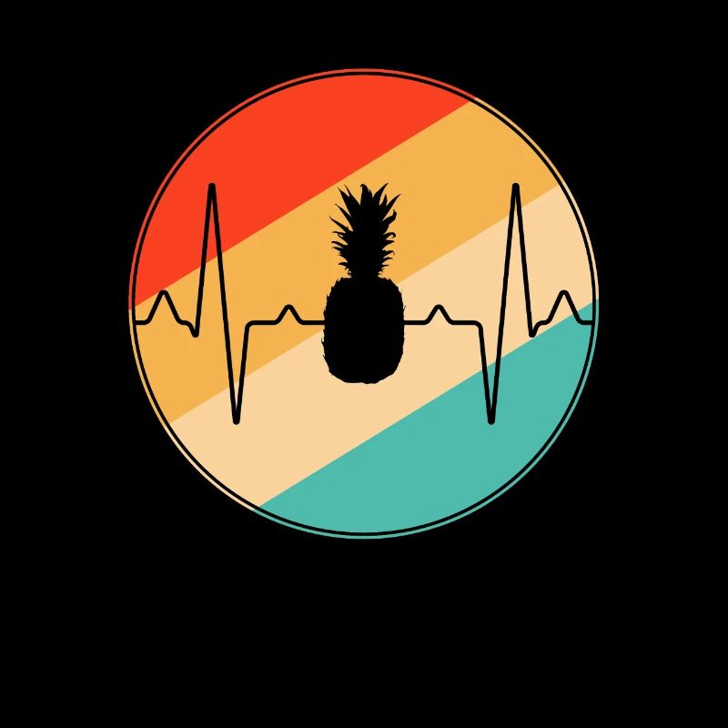 Pineapple Retro Heartbeat
