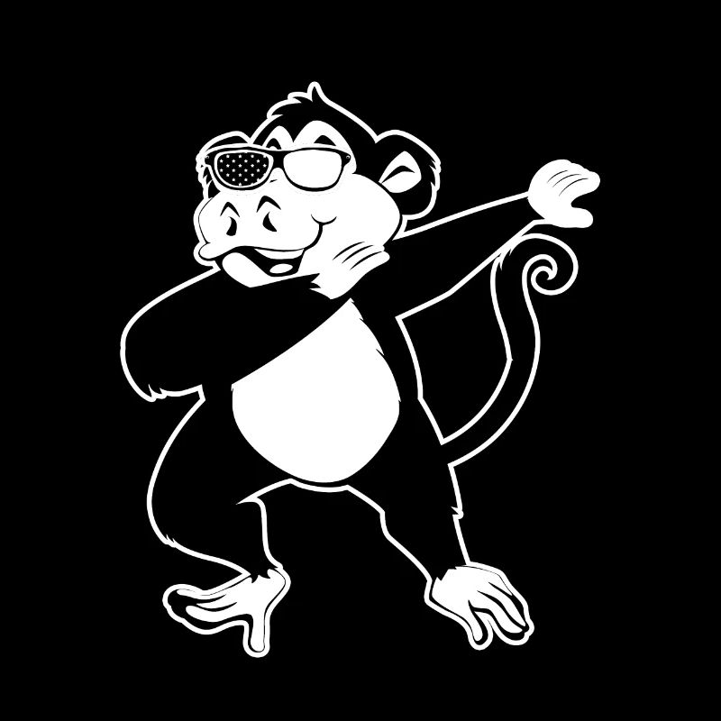 Dab Dance Singe Orang-outan Monkey Lover - Dabbing