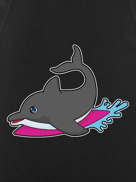 Dolphin Surfing Surfboard Summer