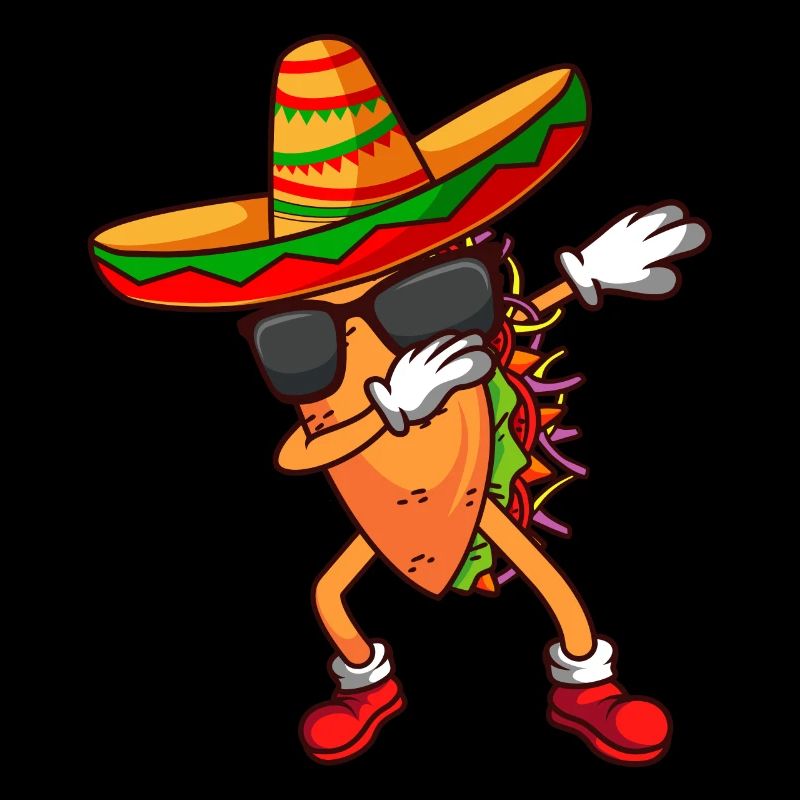 Dabbing Taco Mexican Fiesta Cinco De Mayo