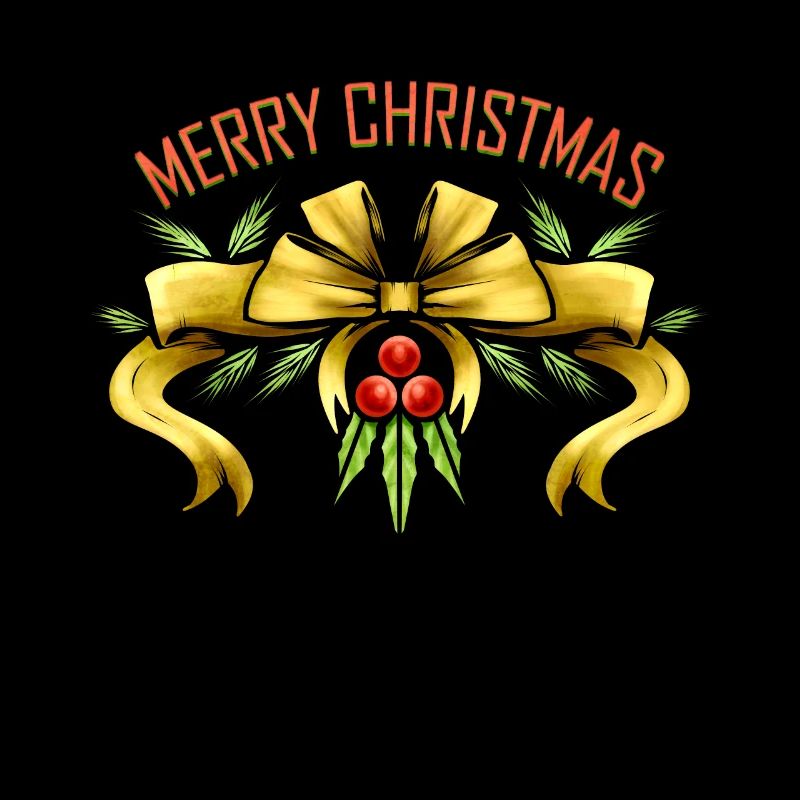 Gui ruban Joyeux Noël