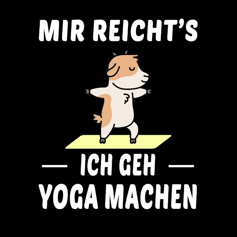 Yoga Ziege Sport Spruch Geschenk