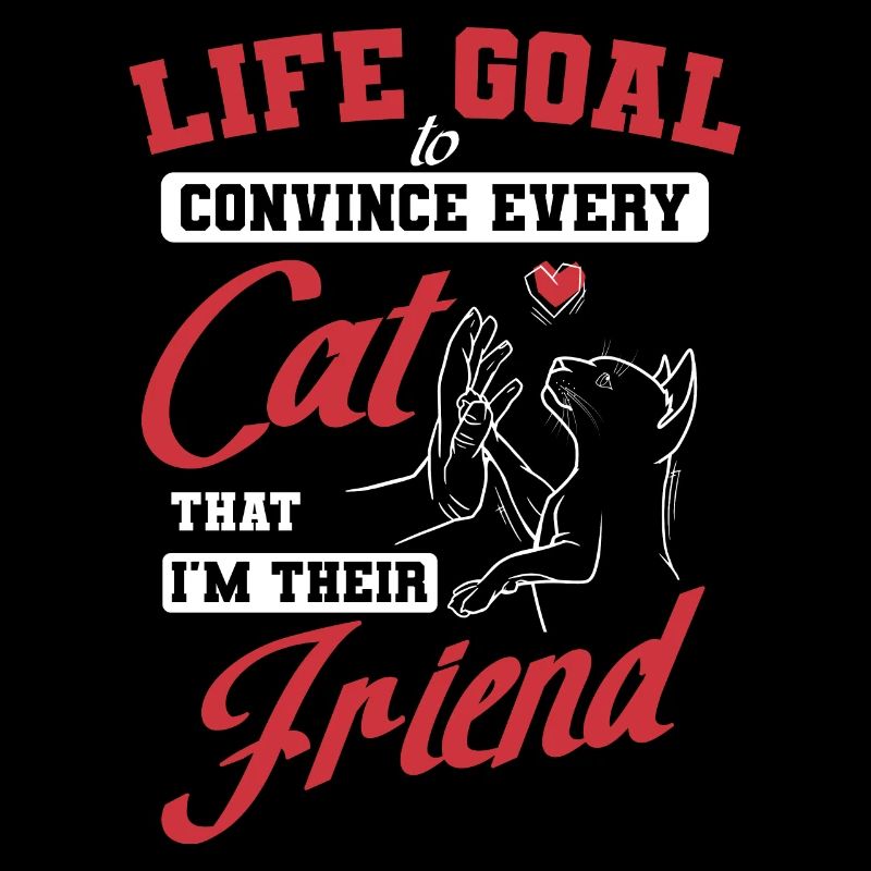 Objectif de vie pour convaincre chaque chat que je suis leur ami