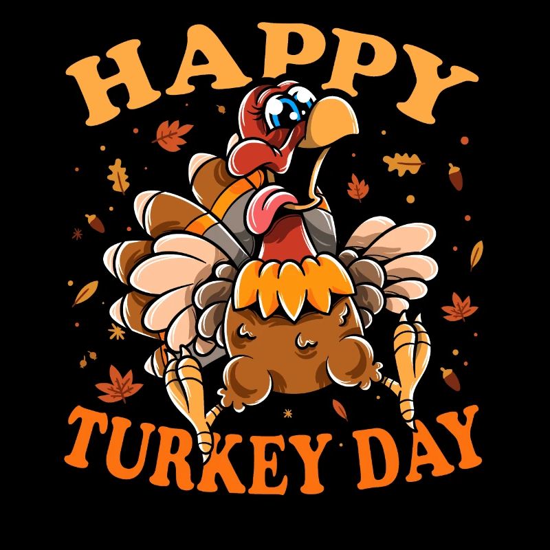 Thanksgiving drôle de dinde Bonne journée de la dinde