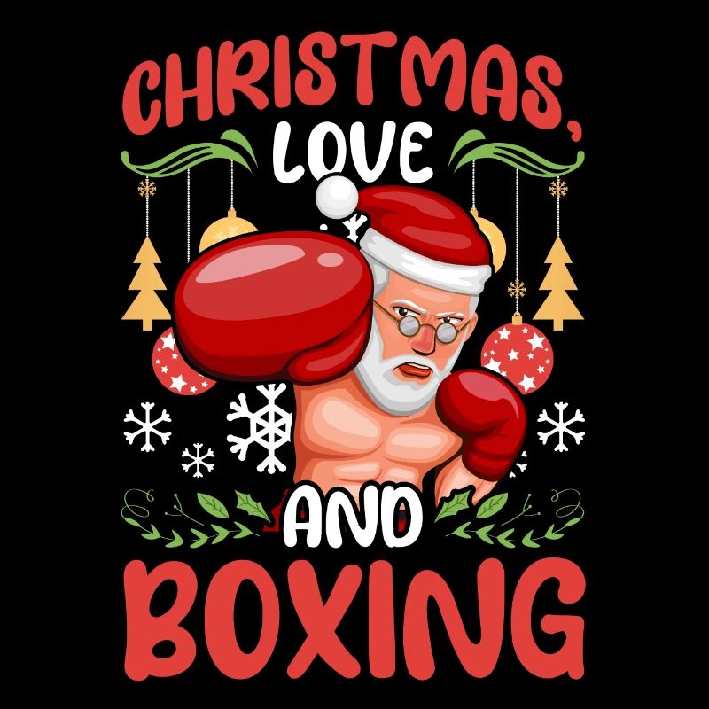 Christmas Love Boxing Boxer Weihnachtsgeschenk