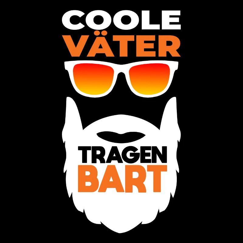Bärtiger Papa mit Bart Cooler Vater Bartträger