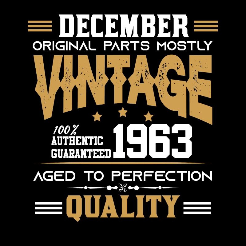Millésime vieilli à la perfection Décembre 1963
