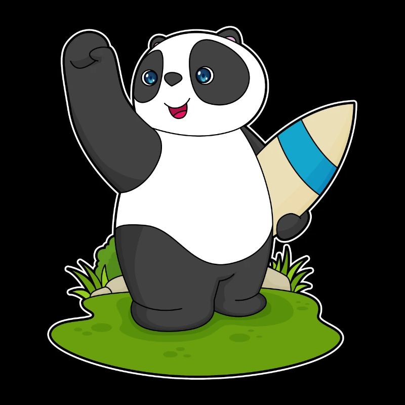 Panda Surfer Planche de surf