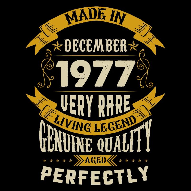 Décembre 1977 Millésime anniversaire