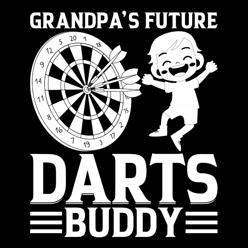 Darts Player Boy Darts Baby - Grandpa's Future Dar