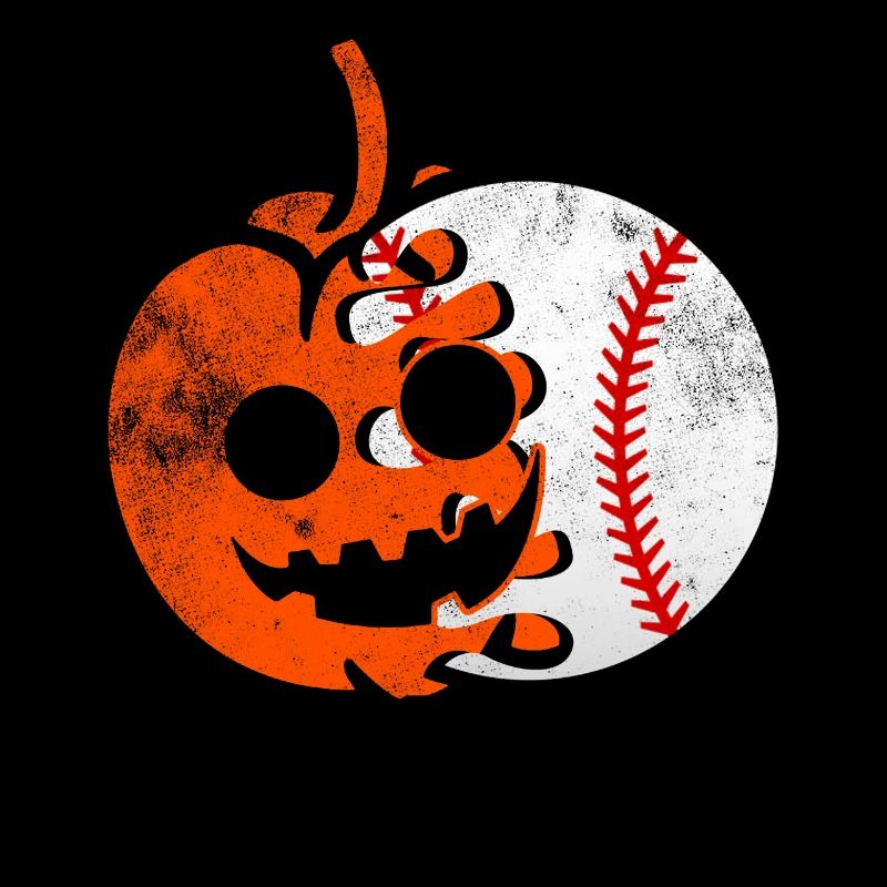 Baseball Halloween Pumpkin
