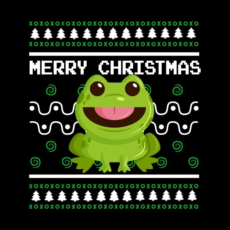 Pull de Noël moche Tshirt Grenouille de Noël