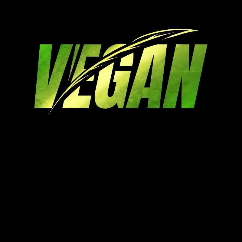 Logo vert avec des feuilles pour vous montrer le végétalien vivant