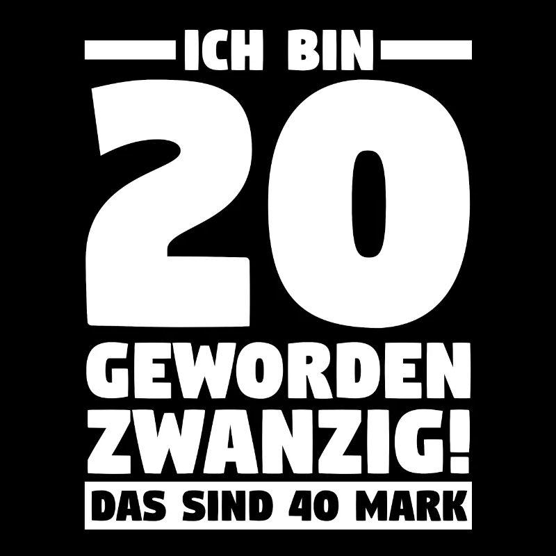 Zwanzig Zwanzigster 20 Jahre Geburtstag