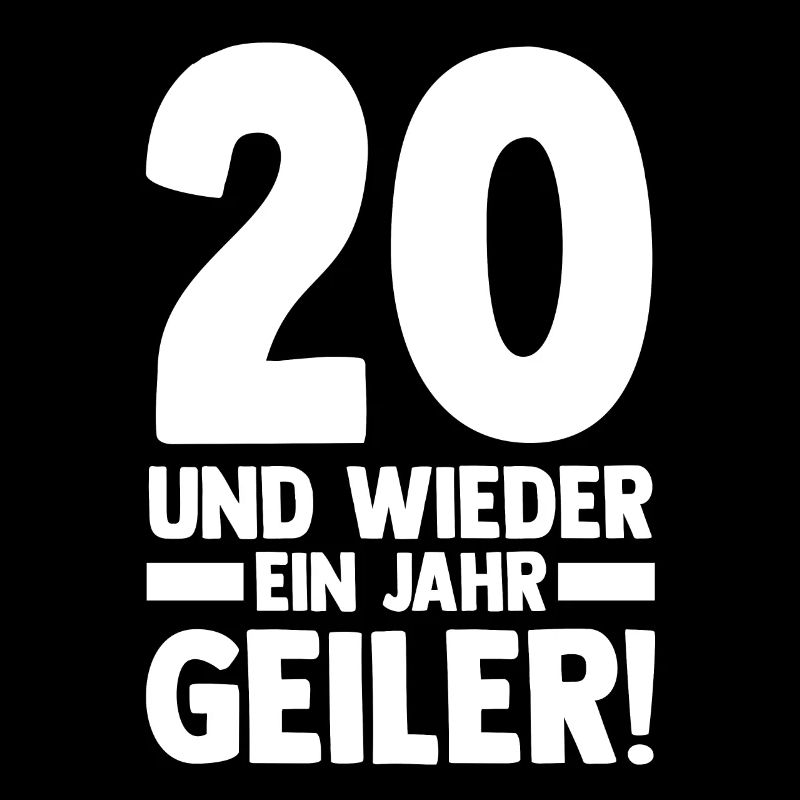 Zwanzig Zwanzigster 20 Jahre Geburtstag