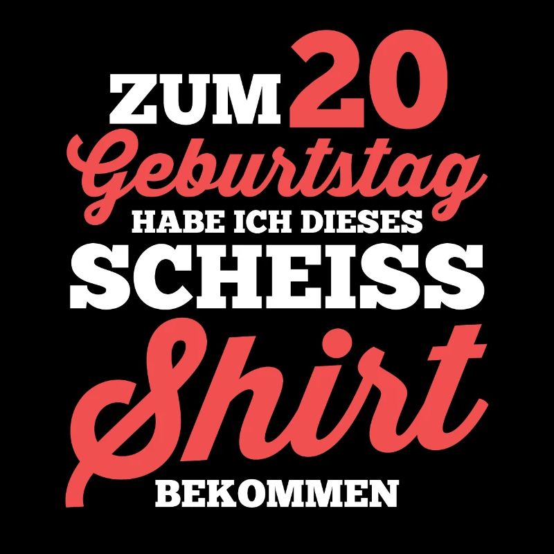 Zwanzig 20 Jahre Zwanzigster Geburtstag
