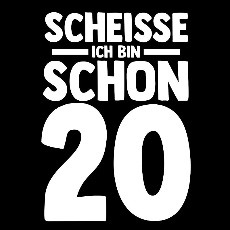 Zwanzig 20 Jahre Zwanzigster Geburtstag