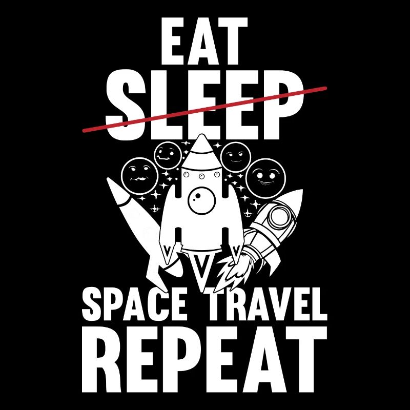 Space Rocket Ship Planets - Eat Sleep Space Travel