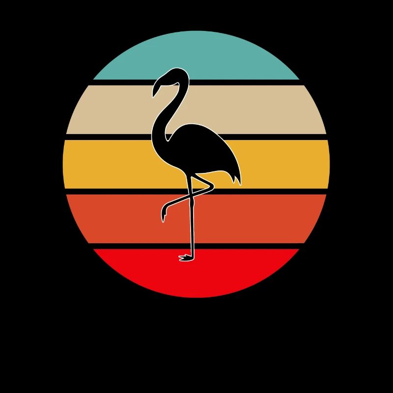 Flamant rose Rétro