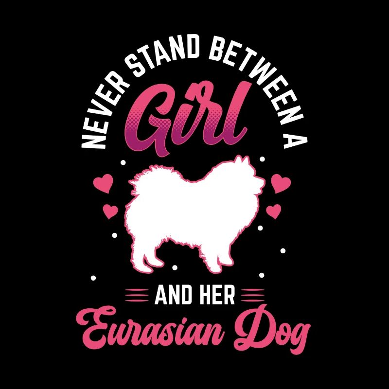 Fille et son chien eurasien Eurasier