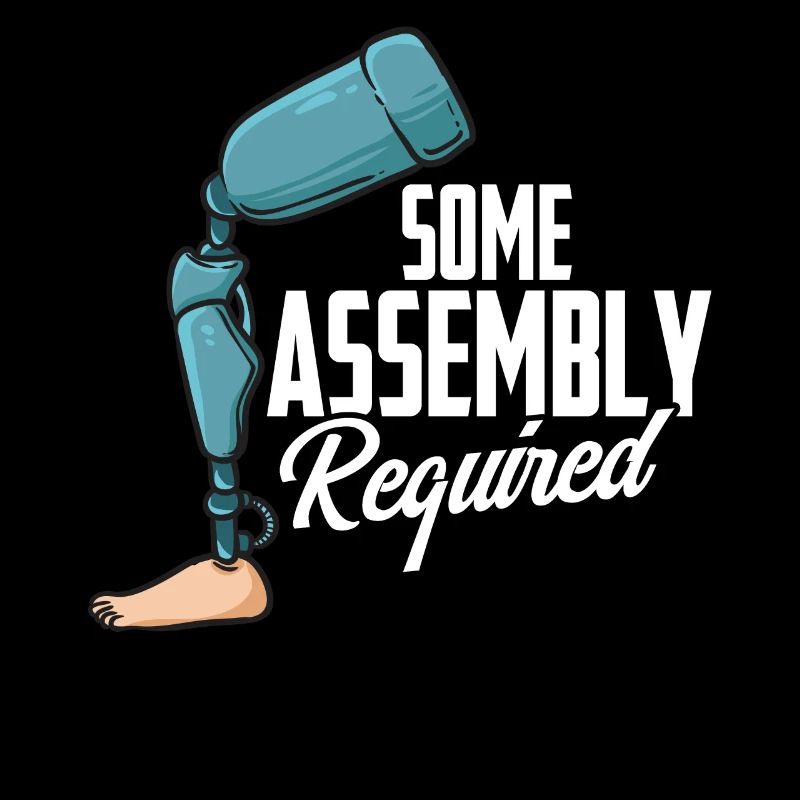 Some mounting required leg prosthesis