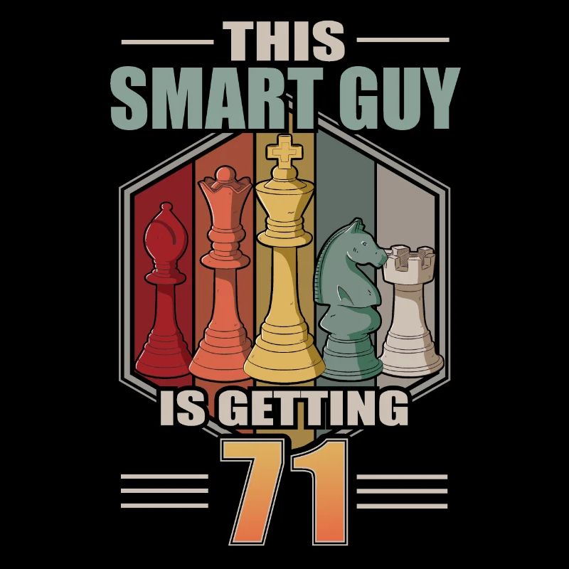 Smart Guy Is Getting 71 Retro Schach 71 Geburtstag