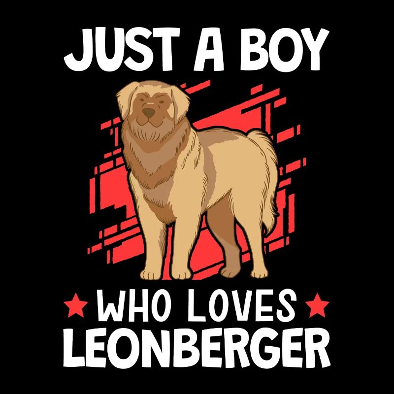 Nur ein Junge der Leonberger liebt Leonberger