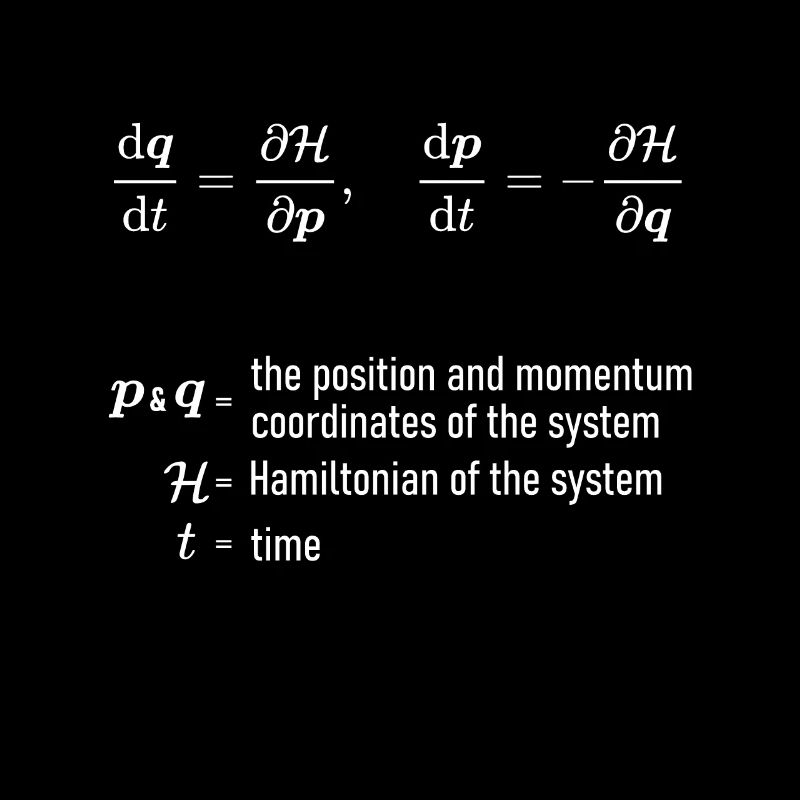 Équations de Hamilton de la physique de la mécanique classique