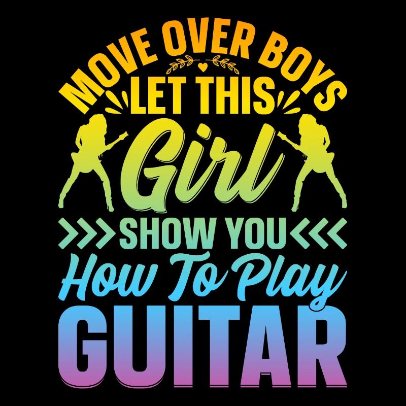 Guitariste Filles Guitariste - Funny Guitar Playe