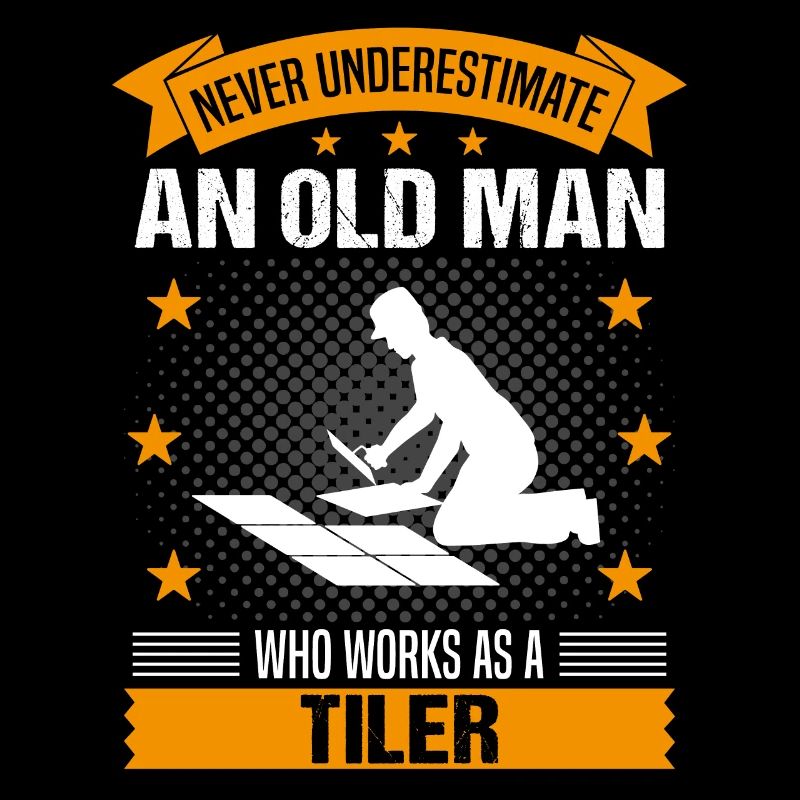Fliesenleger Alter Mann Spruch Herren Geschenk