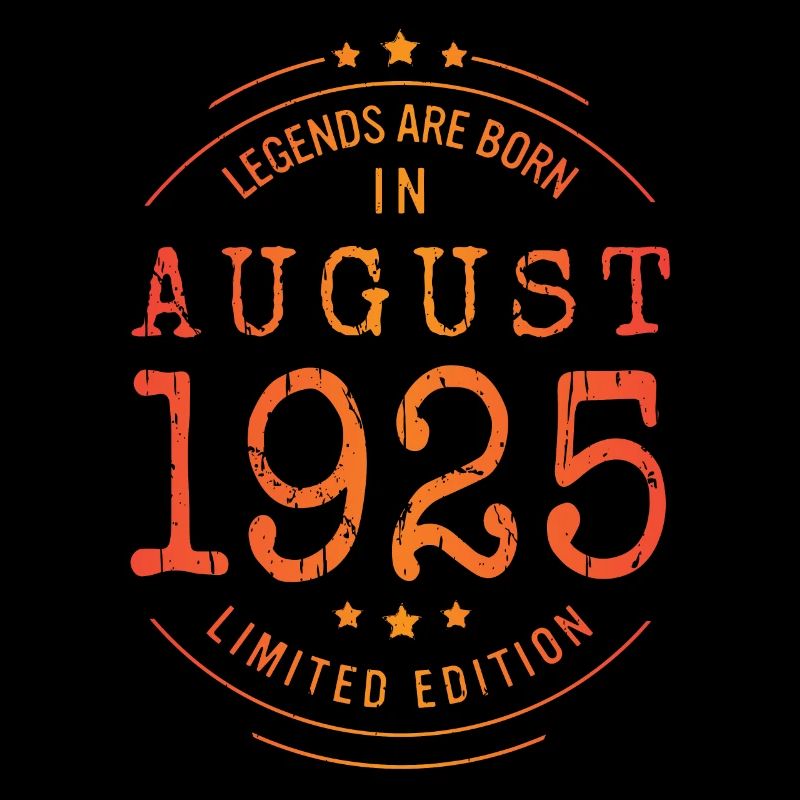 Anniversaire août 1925 Edition Limitée Millésime