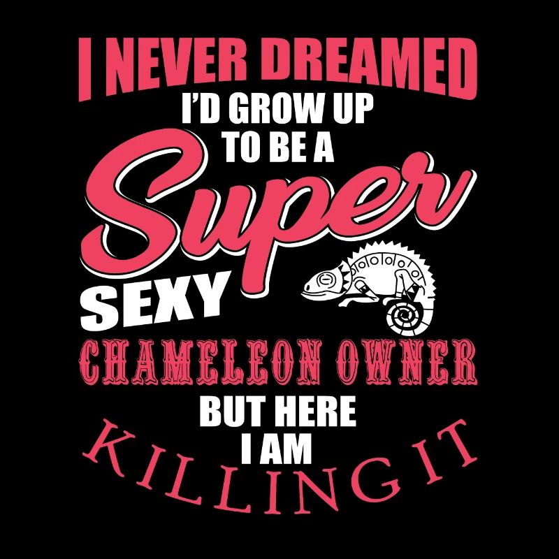 Funny Chameleon Design