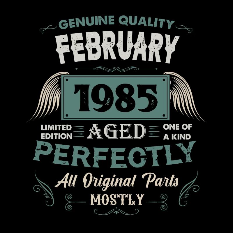 Februar 1985 Vintage Geburtstag Geschenk