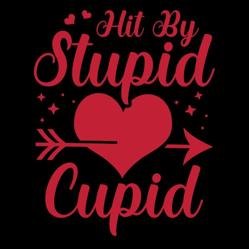 Frappé par une stupide flèche de Cupidon Humour de la Saint-Valentin