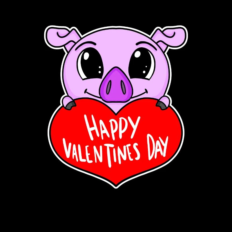 Cochon de cœur de la Saint-Valentin