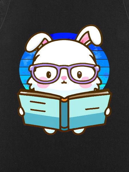 Bücherwurm-Hase